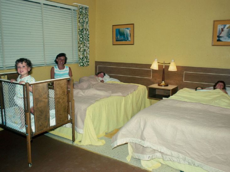 , at Flamingo Motel, Clearwater Beach, FL. First week in Jan., 1976